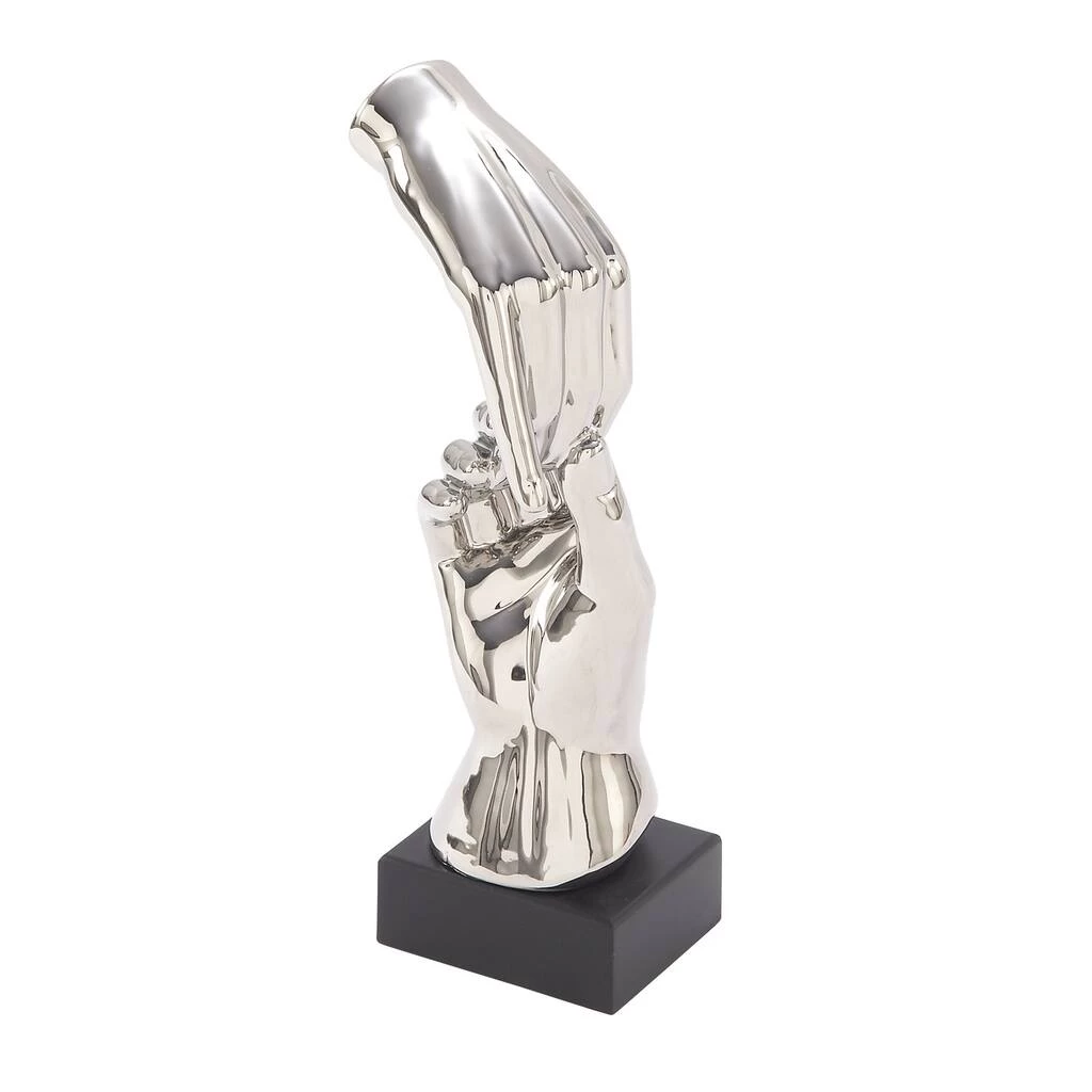 Brand new π 13" Silver Abstract Hand Sculpture by Ivory and Iris π 3 Brand new π 13" Silver Abstract Hand Sculpture by Ivory and Iris π - Image 3