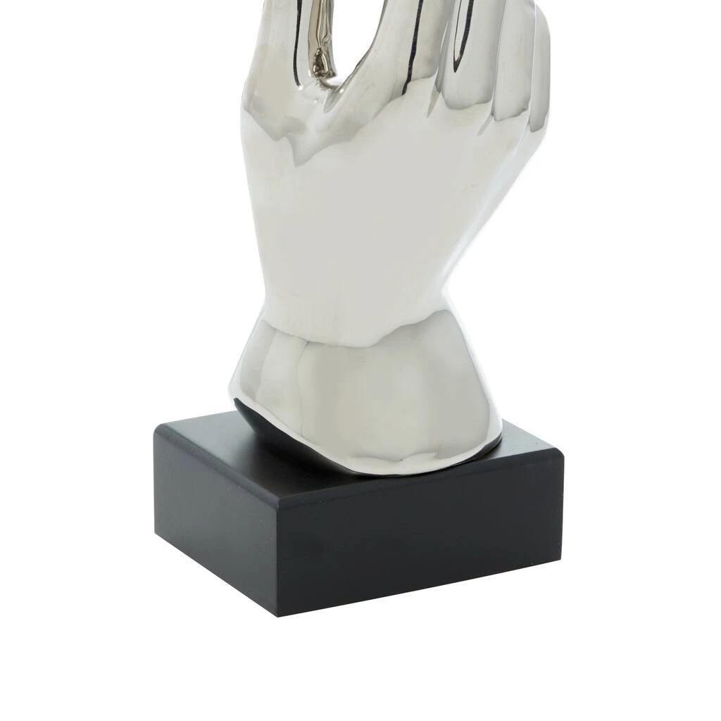 Brand new π 13" Silver Abstract Hand Sculpture by Ivory and Iris π 5 Brand new π 13" Silver Abstract Hand Sculpture by Ivory and Iris π - Image 5