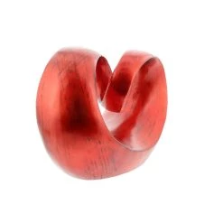 Best Pirce 🎁 12" Red Contemporary Abstract Sculpture by Ivory and Iris ✔️ -Cheap Ivory and Iris Store D366659S 3