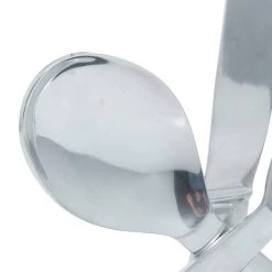 Best Sale 🔔 17" Silver Kitchen Utensil Sculpture by Ivory and Iris 🥰 -Cheap Ivory and Iris Store D366661S 4