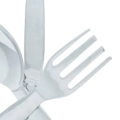 Best Sale 🔔 17" Silver Kitchen Utensil Sculpture by Ivory and Iris 🥰 -Cheap Ivory and Iris Store D366661S 5