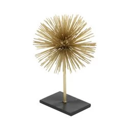 Best deal ❤️ Gold Metal Contemporary Geometric Sculpture Set by Ivory and Iris 🎁 -Cheap Ivory and Iris Store D366678S 7