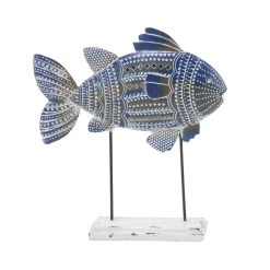 Best Sale π₯ Blue Metal Coastal Fish Sculpture Set by Ivory and Iris β 12 Best Sale π₯ Blue Metal Coastal Fish Sculpture Set by Ivory and Iris β -Cheap Ivory and Iris Store D366685S 3