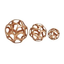 Deals π Copper Contemporary Orbs Sculpture Set by Ivory and Iris π
