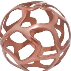 Deals 👍 Copper Contemporary Orbs Sculpture Set by Ivory and Iris 😀 -Cheap Ivory and Iris Store D366687S 7
