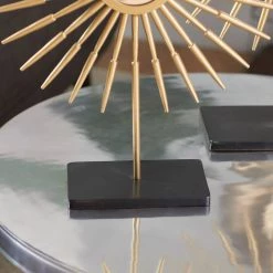 Best reviews of ⭐ Gold Tin Glam Sun Sculpture Set by Ivory and Iris 🔔 -Cheap Ivory and Iris Store D366691S 6