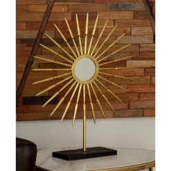 Best reviews of ⭐ Gold Tin Glam Sun Sculpture Set by Ivory and Iris 🔔 -Cheap Ivory and Iris Store D366691S 8