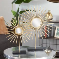 Best reviews of ⭐ Gold Tin Glam Sun Sculpture Set by Ivory and Iris 🔔 -Cheap Ivory and Iris Store D366691S 9