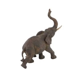 Best Pirce 🧨 11" Brown Eclectic Polystone Elephants Sculpture by Ivory and Iris 😀 -Cheap Ivory and Iris Store D366713S 3