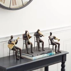 Top 10 👍 Brown Polystone Modern Musician Sculpture Set by Ivory and Iris 🎉 -Cheap Ivory and Iris Store D366719S 9