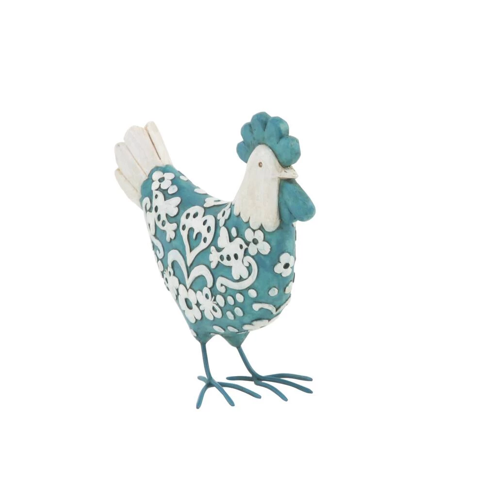 Best Sale π₯ Turquoise Polystone Farmhouse Rooster Sculpture Set by Ivory and Iris π― 7 Best Sale π₯ Turquoise Polystone Farmhouse Rooster Sculpture Set by Ivory and Iris π― - Image 7