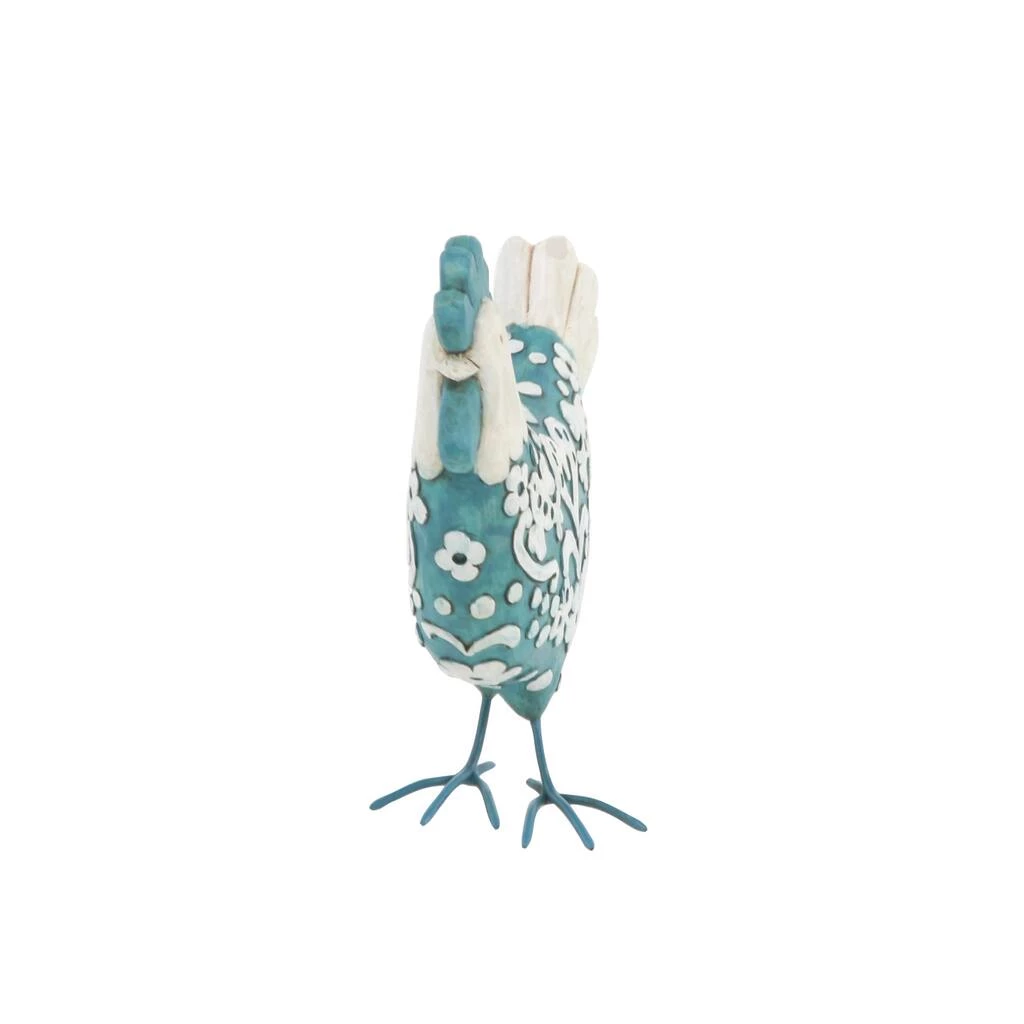 Best Sale π₯ Turquoise Polystone Farmhouse Rooster Sculpture Set by Ivory and Iris π― 5 Best Sale π₯ Turquoise Polystone Farmhouse Rooster Sculpture Set by Ivory and Iris π― - Image 5
