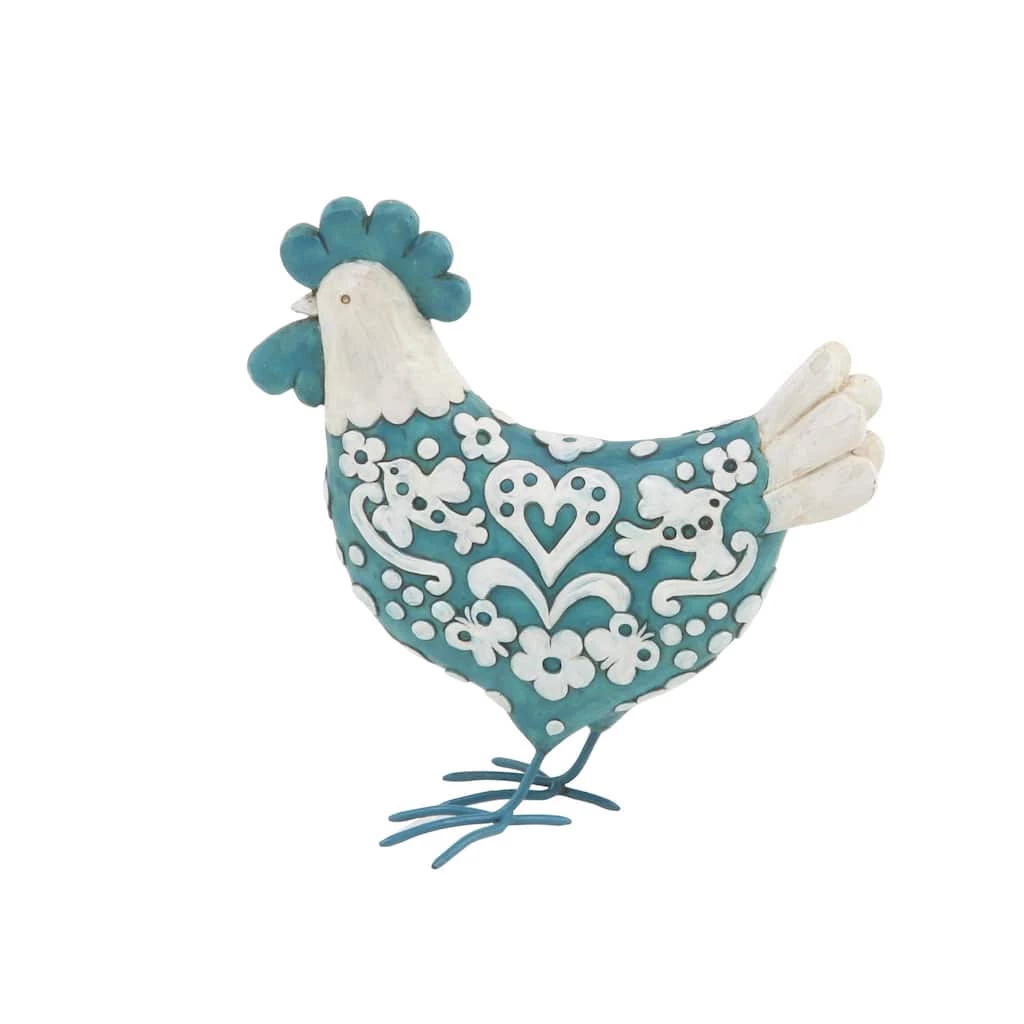 Best Sale π₯ Turquoise Polystone Farmhouse Rooster Sculpture Set by Ivory and Iris π― 4 Best Sale π₯ Turquoise Polystone Farmhouse Rooster Sculpture Set by Ivory and Iris π― - Image 4