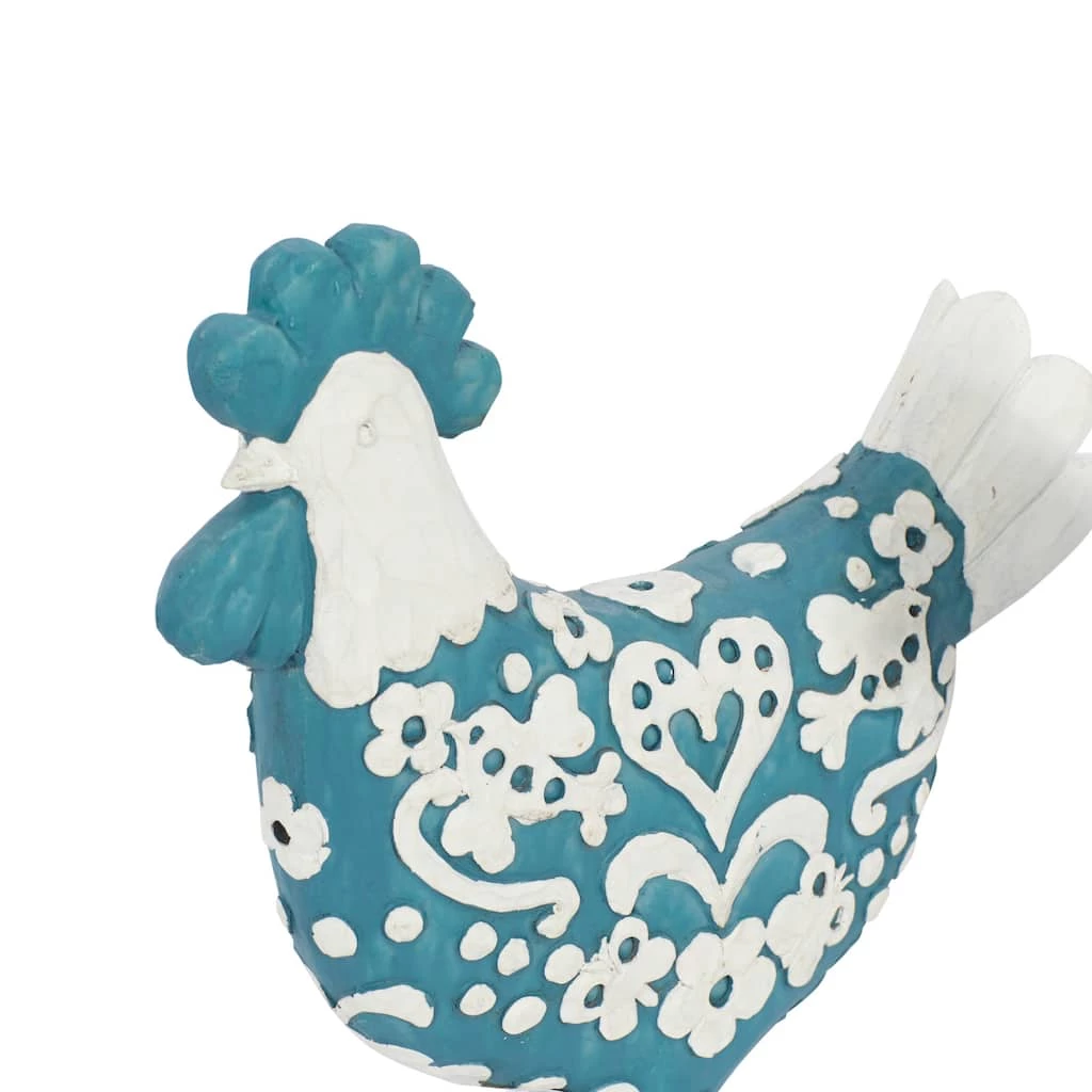 Best Sale π₯ Turquoise Polystone Farmhouse Rooster Sculpture Set by Ivory and Iris π― 2 Best Sale π₯ Turquoise Polystone Farmhouse Rooster Sculpture Set by Ivory and Iris π― - Image 2