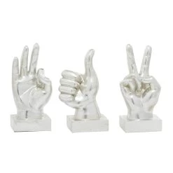 Brand new π Silver Traditional Hand Gesture Sculpture Set by Ivory and Iris π