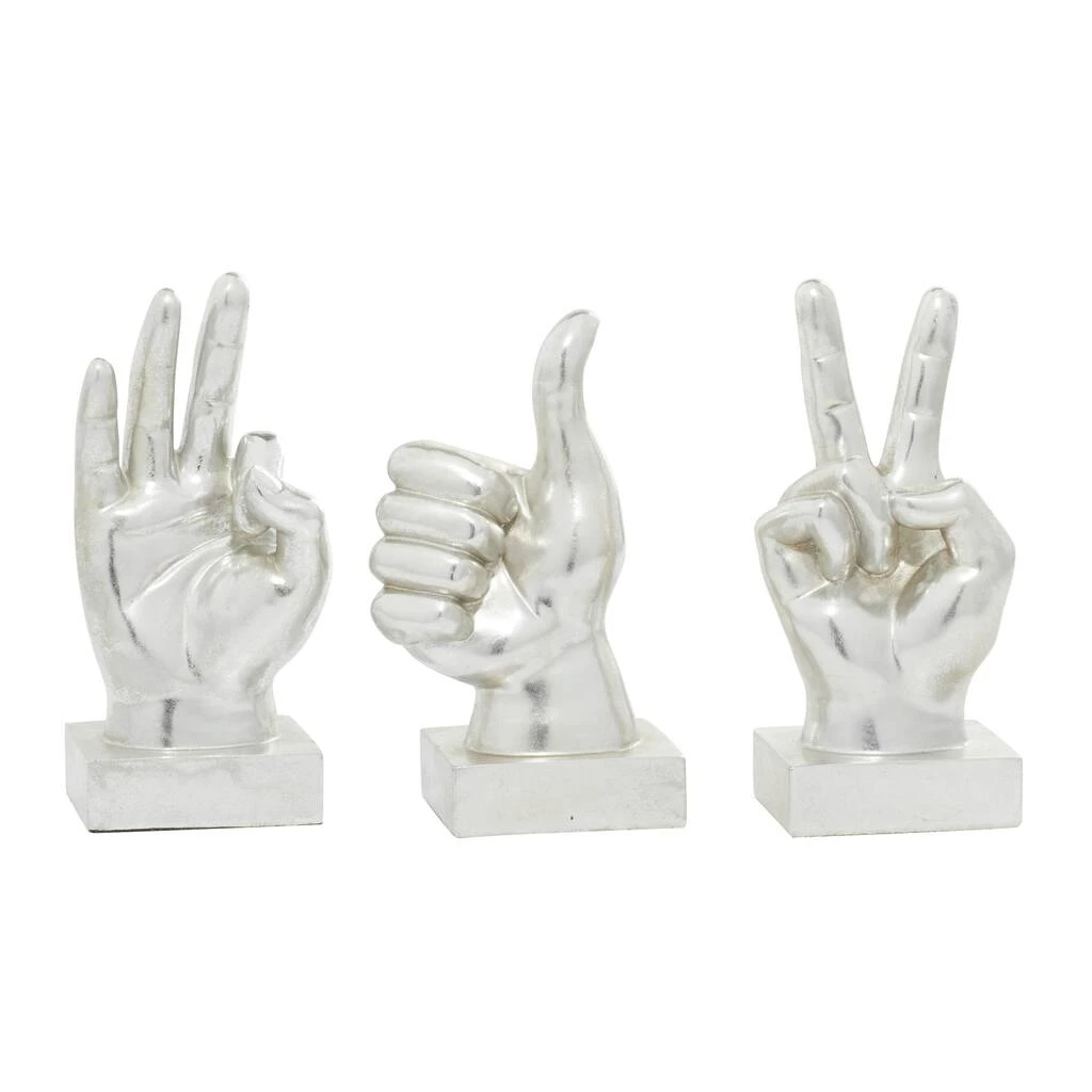Brand new π Silver Traditional Hand Gesture Sculpture Set by Ivory and Iris π 1 Brand new π Silver Traditional Hand Gesture Sculpture Set by Ivory and Iris π