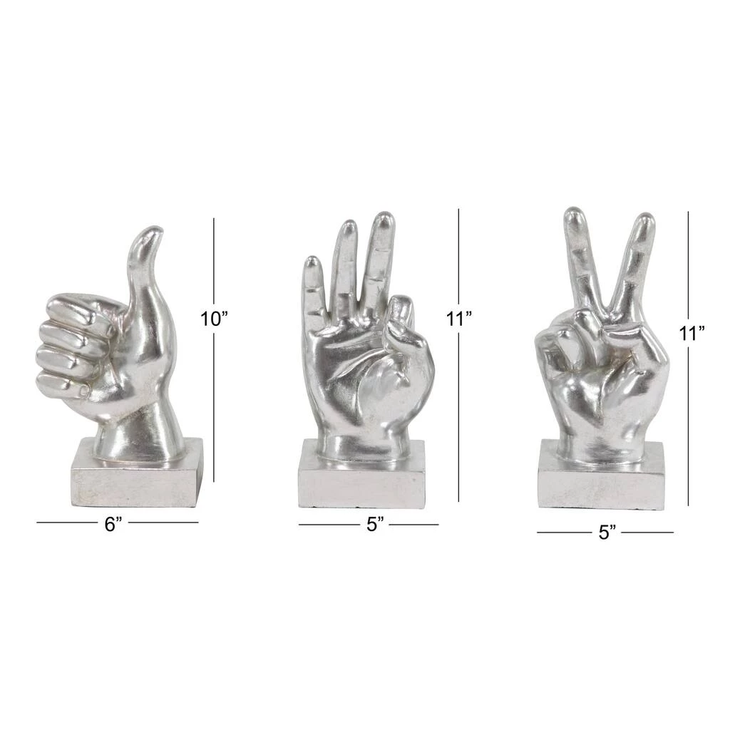 Brand new π Silver Traditional Hand Gesture Sculpture Set by Ivory and Iris π 6 Brand new π Silver Traditional Hand Gesture Sculpture Set by Ivory and Iris π - Image 6