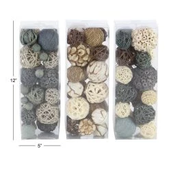 Hot Sale 🛒 Multicolor Dried Floral Country Orb Vase Filler, 3ct. by Ivory and Iris 🛒 -Cheap Ivory and Iris Store D368542S 8