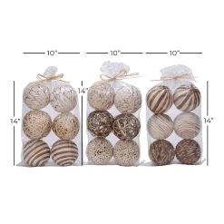 Best Sale ⌛ 4" Mixed White & Natural Floral Vase Filler Orb Set by Ivory and Iris 😉 -Cheap Ivory and Iris Store D368550S 6