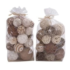 Budget π Mixed Natural Dried Floral Orb Vase Filler, 2ct. by Ivory and Iris π§¨