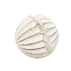 Promo ⌛ 4" Distressed White Ceramic Country Orb Vase Filler Set by Ivory and Iris 👏 -Cheap Ivory and Iris Store D368558S 6