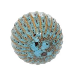 Budget 🔔 4" Multicolor Ribbed Ceramic Vase Filler Orb Set by Ivory and Iris 🎉 -Cheap Ivory and Iris Store D368560S 4