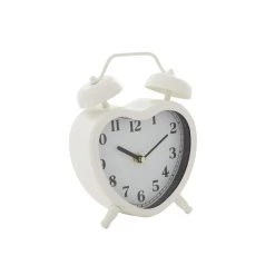Best deal 😉 8.5" White Metal Heart Farmhouse Clock by Ivory and Iris 🧨