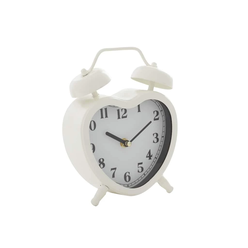 Best deal π 8.5" White Metal Heart Farmhouse Clock by Ivory and Iris 𧨠1 Best deal π 8.5" White Metal Heart Farmhouse Clock by Ivory and Iris π§¨
