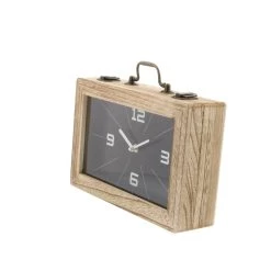 Best deal 🎉 12" Black Wood Natural Rectangular Box Clock by Ivory and Iris ✨ 11 Best deal 🎉 12" Black Wood Natural Rectangular Box Clock by Ivory and Iris ✨ -Cheap Ivory and Iris Store D368630S 4
