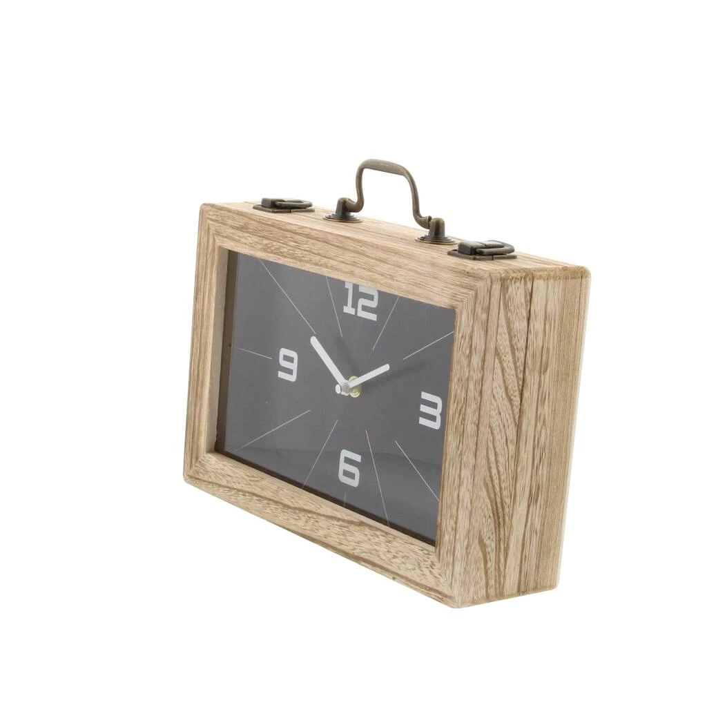Best deal 🎉 12" Black Wood Natural Rectangular Box Clock by Ivory and Iris ✨ 4 Best deal 🎉 12" Black Wood Natural Rectangular Box Clock by Ivory and Iris ✨ - Image 4