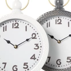 Best deal 👍 16" Multicolored Metal Traditional Round Clock Set by Ivory and Iris ✔️ -Cheap Ivory and Iris Store D368645S 5