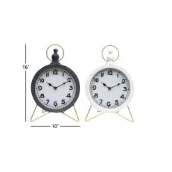 Best deal 👍 16" Multicolored Metal Traditional Round Clock Set by Ivory and Iris ✔️ -Cheap Ivory and Iris Store D368645S 7
