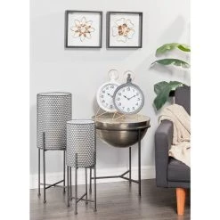 Best deal 👍 16" Multicolored Metal Traditional Round Clock Set by Ivory and Iris ✔️ -Cheap Ivory and Iris Store D368645S 9