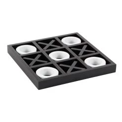 Flash Sale 🥰 Black & White Wood Tic-Tac-Toe Game Set by Ivory and Iris 🛒