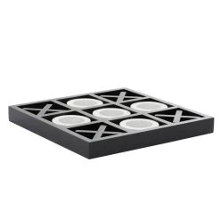 Flash Sale 🥰 Black & White Wood Tic-Tac-Toe Game Set by Ivory and Iris 🛒 -Cheap Ivory and Iris Store D368799S 4