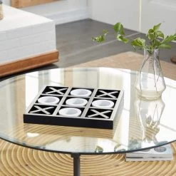 Flash Sale 🥰 Black & White Wood Tic-Tac-Toe Game Set by Ivory and Iris 🛒 -Cheap Ivory and Iris Store D368799S 8