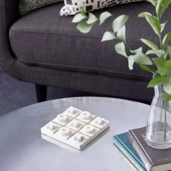 Discount ❤️ White Marble Tic-Tac-Toe Game Set by Ivory and Iris ⭐ -Cheap Ivory and Iris Store D368803S 8