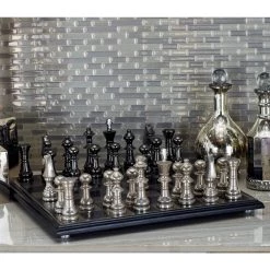 Brand new 🤩 Silver Aluminum Traditional Chess Game Set by Ivory and Iris ❤️ 12 Brand new 🤩 Silver Aluminum Traditional Chess Game Set by Ivory and Iris ❤️ -Cheap Ivory and Iris Store D368811S 6