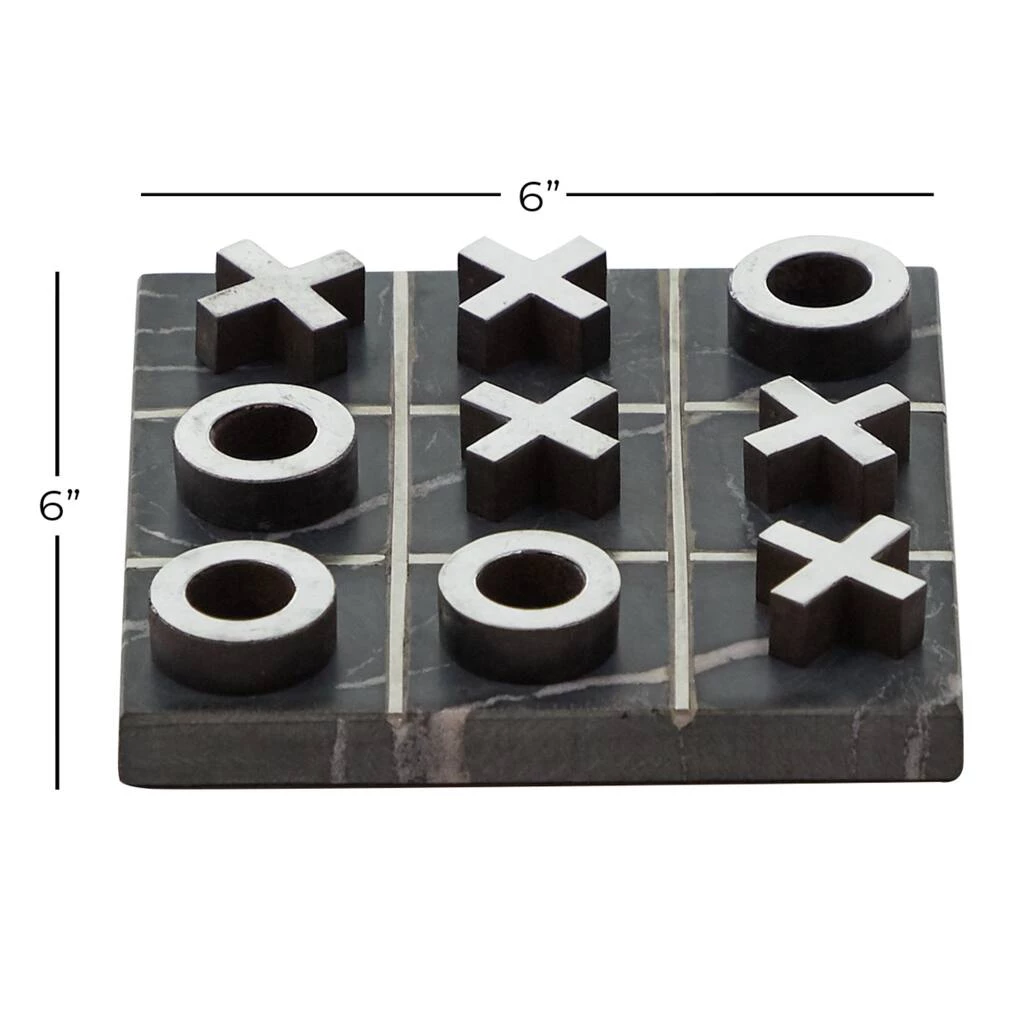 Brand new π Black Marble & Aluminum Contemporary Tic-Tac-Toe Game Set by Ivory and Iris β 7 Brand new π Black Marble & Aluminum Contemporary Tic-Tac-Toe Game Set by Ivory and Iris β - Image 7