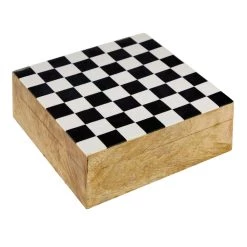 Best Pirce 😍 8" Mango Wood & Aluminum Traditional Chess Game Set by Ivory and Iris 😀 -Cheap Ivory and Iris Store D368813S 4