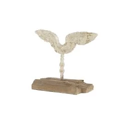 Best Sale ⌛ 16" Beige Vintage Wings Sculpture by Ivory and Iris ❤️