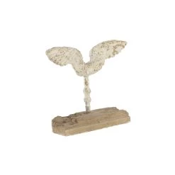 Best Sale ⌛ 16" Beige Vintage Wings Sculpture by Ivory and Iris ❤️ -Cheap Ivory and Iris Store D368879S 3