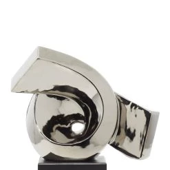 Brand new π― 10" Modern Silver Ceramic Twisted Sculpture by Ivory and Iris π 10 Brand new π― 10" Modern Silver Ceramic Twisted Sculpture by Ivory and Iris π -Cheap Ivory and Iris Store D368894S 4