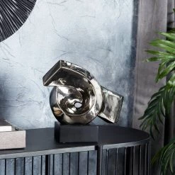 Brand new π― 10" Modern Silver Ceramic Twisted Sculpture by Ivory and Iris π 12 Brand new π― 10" Modern Silver Ceramic Twisted Sculpture by Ivory and Iris π -Cheap Ivory and Iris Store D368894S 6