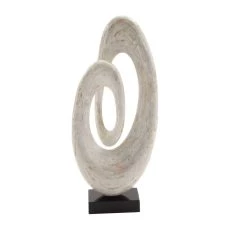 Budget β 30" White Polystone Abstract Sculpture by Ivory and Iris π 12 Budget β 30" White Polystone Abstract Sculpture by Ivory and Iris π -Cheap Ivory and Iris Store D368913S 4