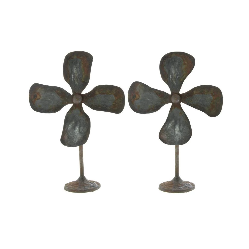Best Sale 𧨠15" Gray Metal Industrial Propeller Sculpture, 2ct. by Ivory and Iris π 1 Best Sale 𧨠15" Gray Metal Industrial Propeller Sculpture, 2ct. by Ivory and Iris π