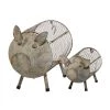 Best deal 👏 Gray Distressed Metal Farmhouse Pig Planter Set by Ivory and Iris 💯