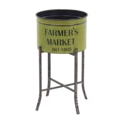 Best Pirce ⭐ Multicolored Metal Farmhouse Planter Set by Ivory and Iris 🌟 -Cheap Ivory and Iris Store D369893S 3