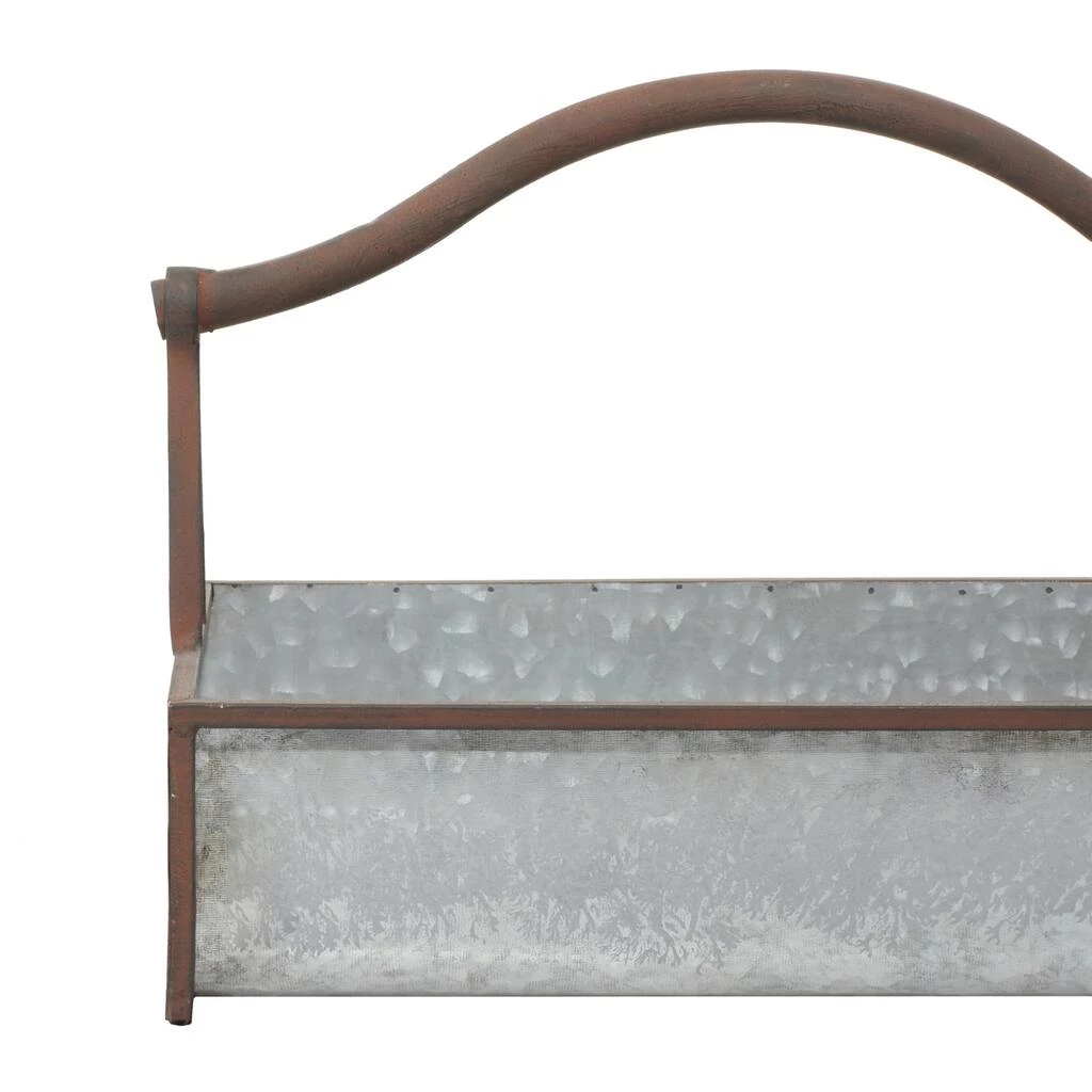 Flash Sale 𧨠Gray Metal Farmhouse Handle Planter Set by Ivory and Iris π 2 Flash Sale 𧨠Gray Metal Farmhouse Handle Planter Set by Ivory and Iris π - Image 2