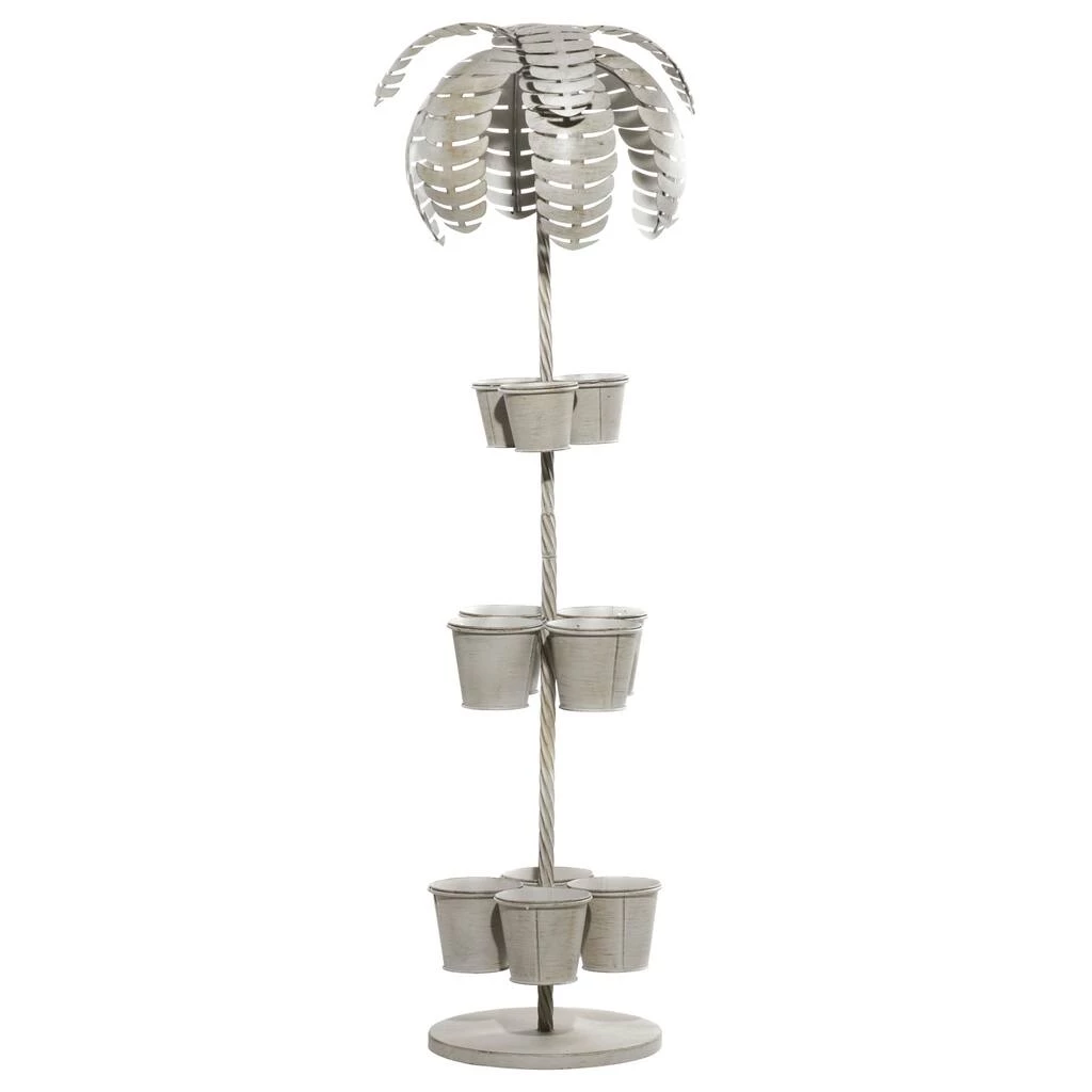 Discount π 55" Gray Metal Contemporary Palm Tree Planter by Ivory and Iris π 4 Discount π 55" Gray Metal Contemporary Palm Tree Planter by Ivory and Iris π - Image 4
